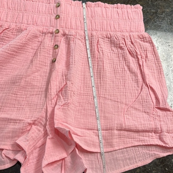 NWT-simply Southern-M/L-pink- elastic waistband, lightweight, pull- on shorts. - Picture 11 of 11